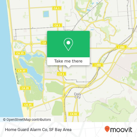 Home Guard Alarm Co map