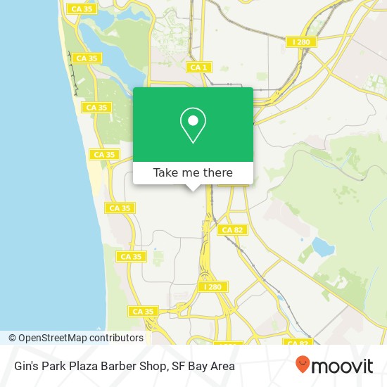 Mapa de Gin's Park Plaza Barber Shop