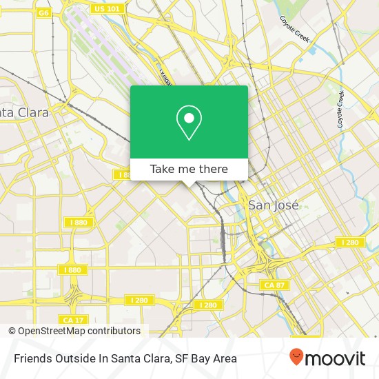Mapa de Friends Outside In Santa Clara