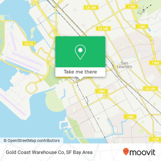 Gold Coast Warehouse Co map