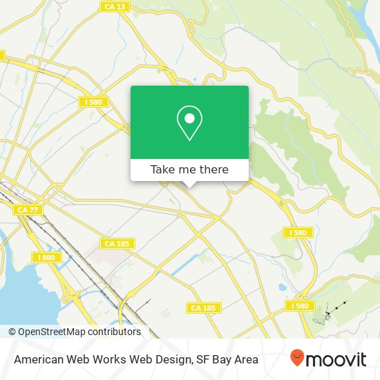 American Web Works Web Design map