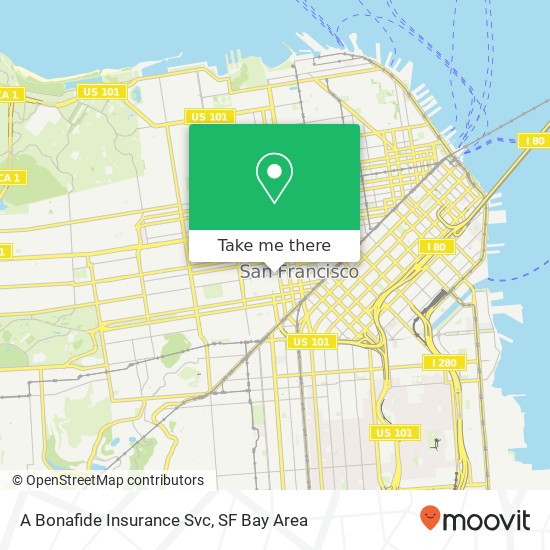 A Bonafide Insurance Svc map