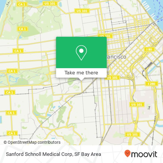 Mapa de Sanford Schnoll Medical Corp