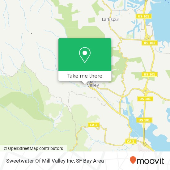 Sweetwater Of Mill Valley Inc map