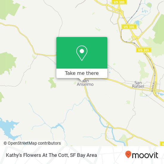 Mapa de Kathy's Flowers At The Cott