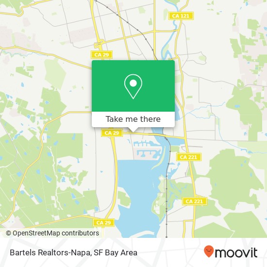 Mapa de Bartels Realtors-Napa