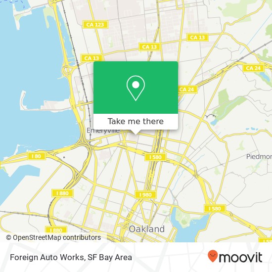 Foreign Auto Works map