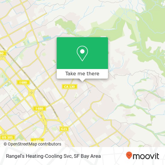 Rangel's Heating-Cooling Svc map