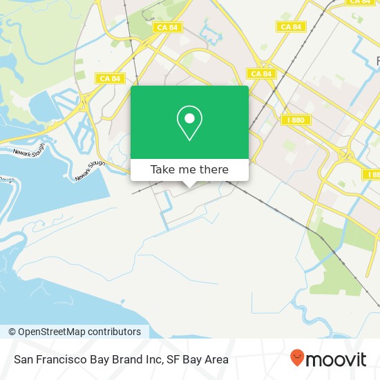 Mapa de San Francisco Bay Brand Inc