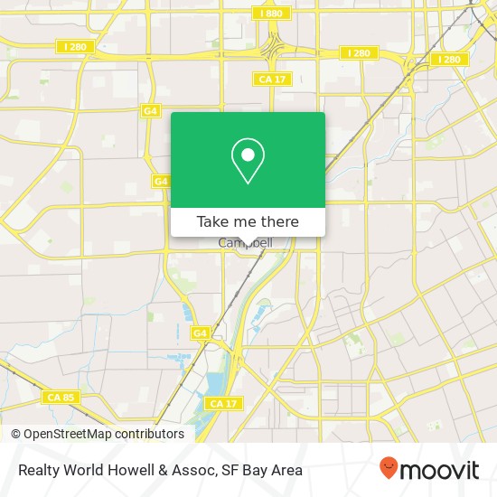 Realty World Howell & Assoc map