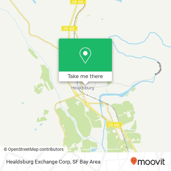 Healdsburg Exchange Corp map