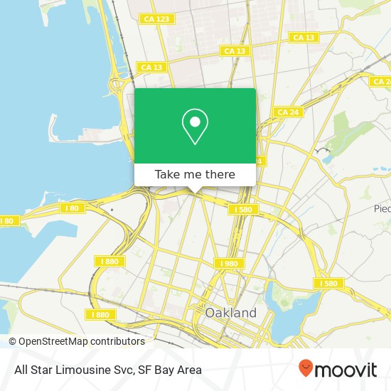 All Star Limousine Svc map