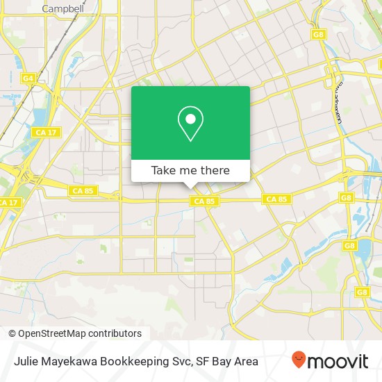 Julie Mayekawa Bookkeeping Svc map