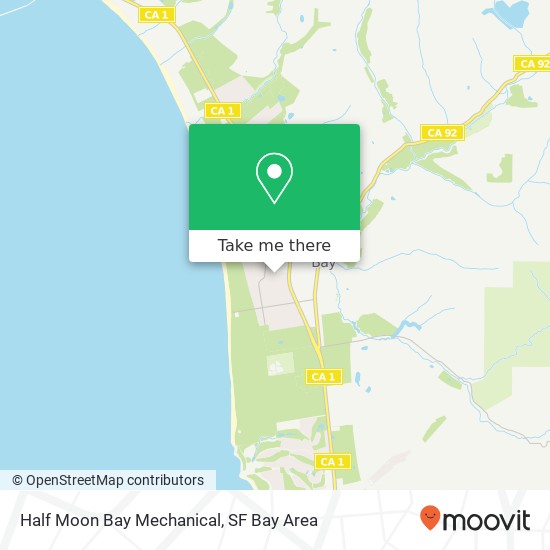 Half Moon Bay Mechanical map