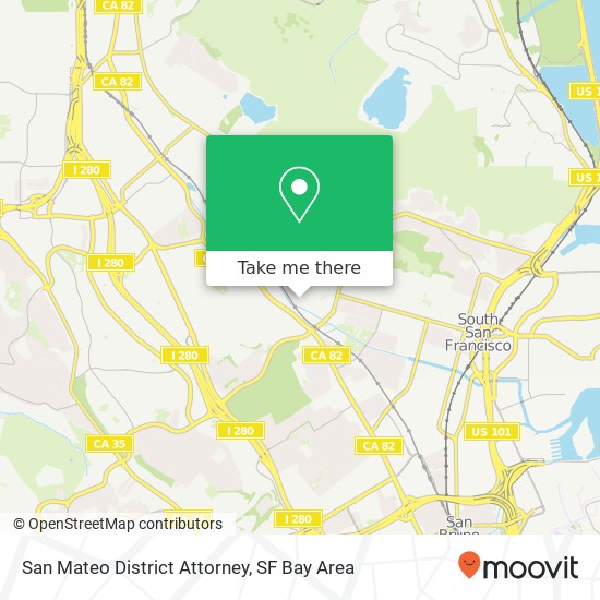 Mapa de San Mateo District Attorney