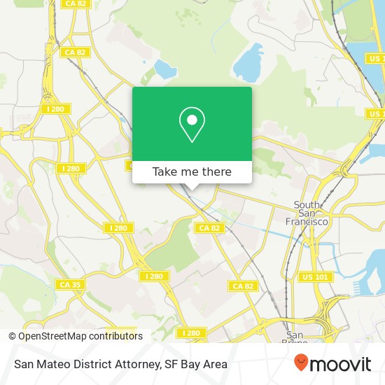 San Mateo District Attorney map