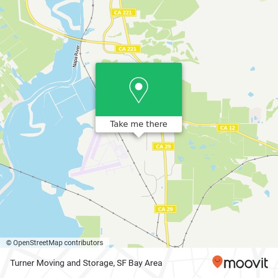 Turner Moving and Storage map