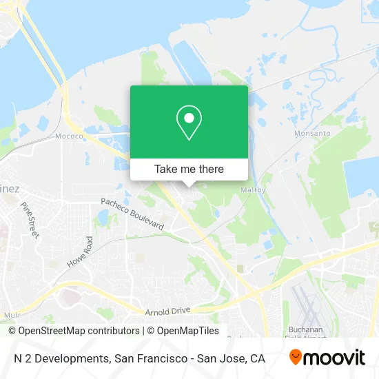N 2 Developments map