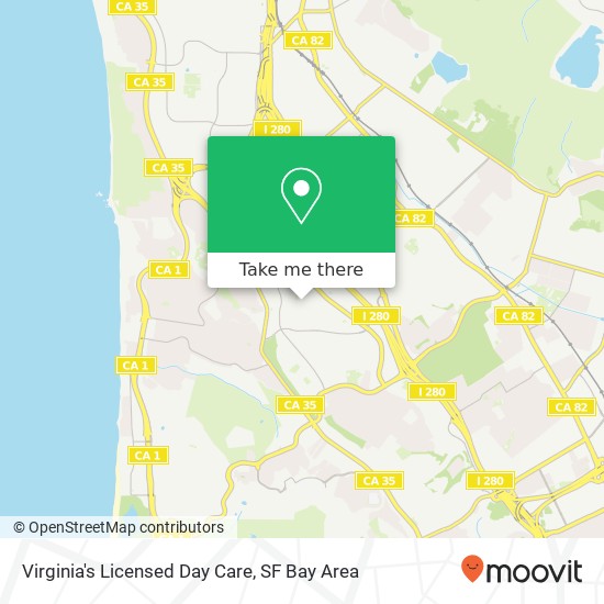 Mapa de Virginia's Licensed Day Care