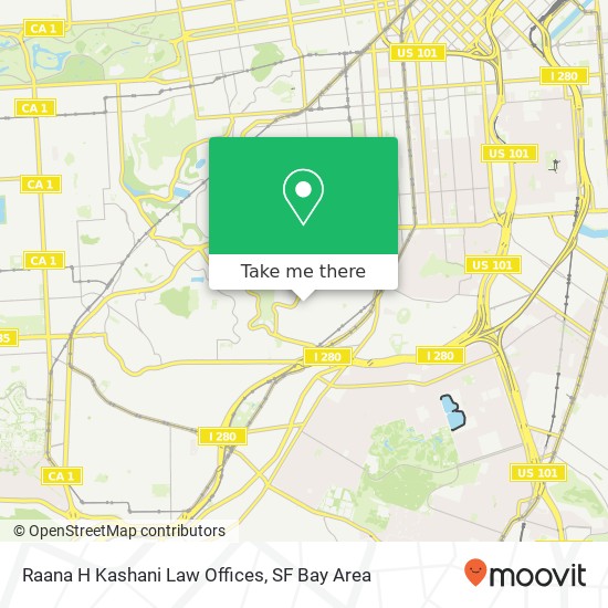 Raana H Kashani Law Offices map