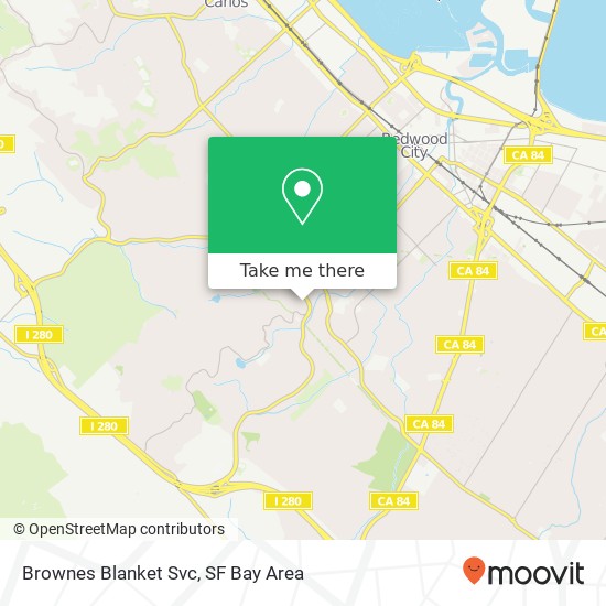 Mapa de Brownes Blanket Svc