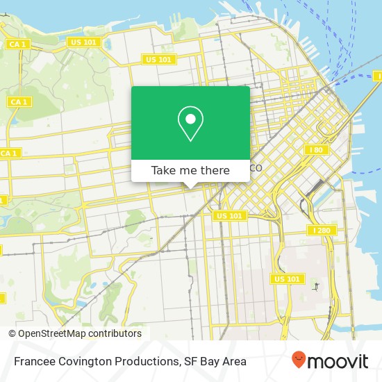 Francee Covington Productions map