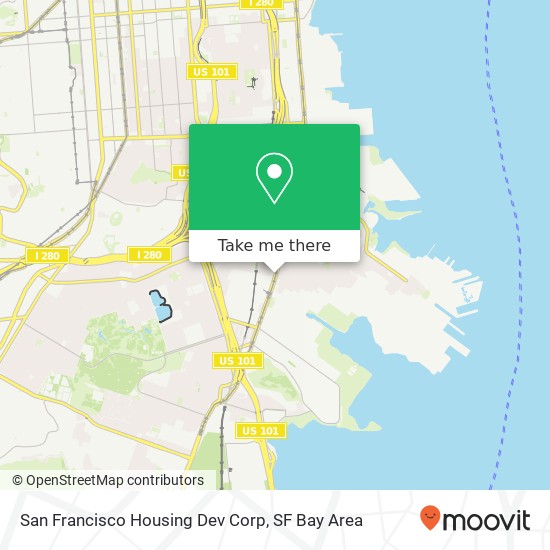 Mapa de San Francisco Housing Dev Corp
