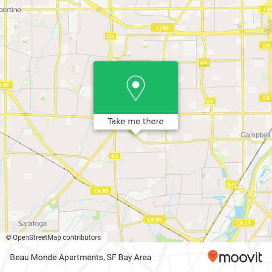 Beau Monde Apartments map