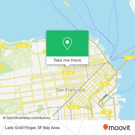 Lady Gold Finger map