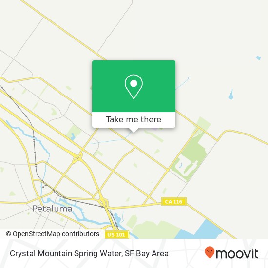 Mapa de Crystal Mountain Spring Water