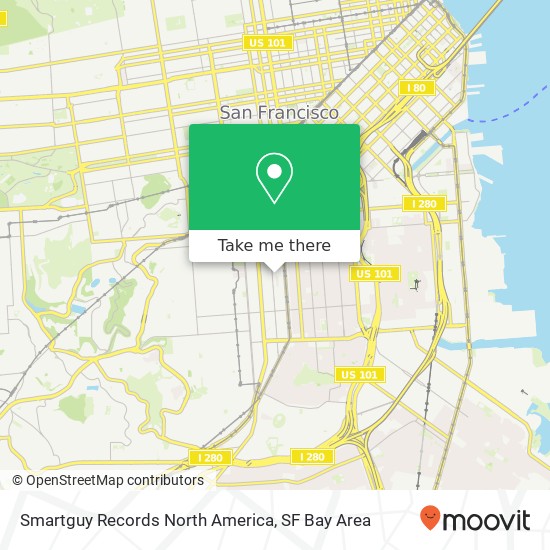 Mapa de Smartguy Records North America