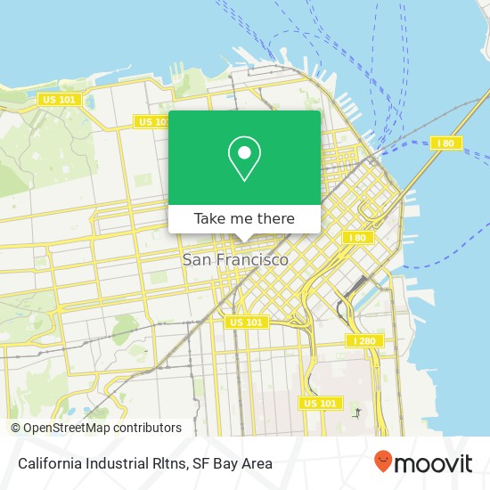 Mapa de California Industrial Rltns