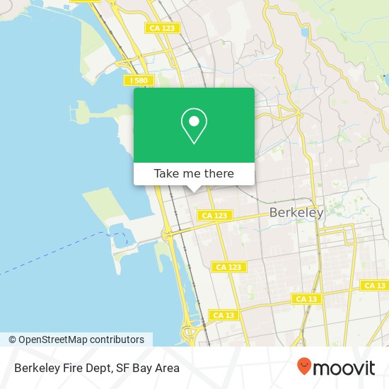Mapa de Berkeley Fire Dept