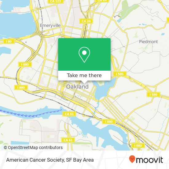 American Cancer Society map