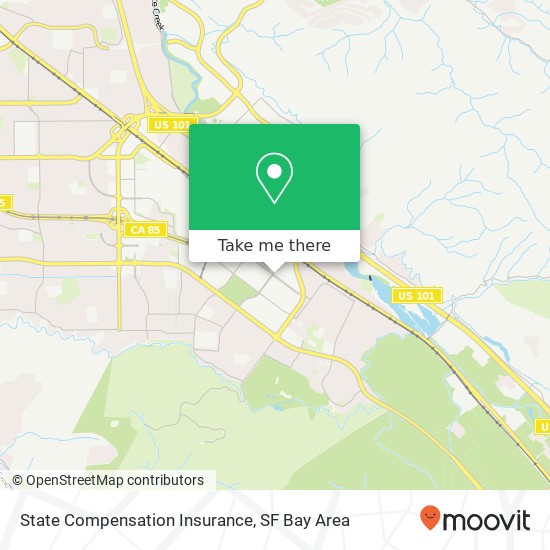 State Compensation Insurance map