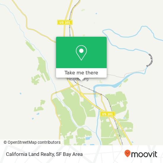 Mapa de California Land Realty