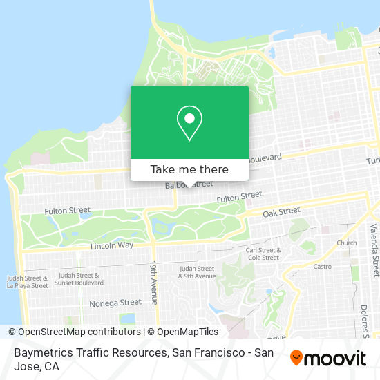 Baymetrics Traffic Resources map