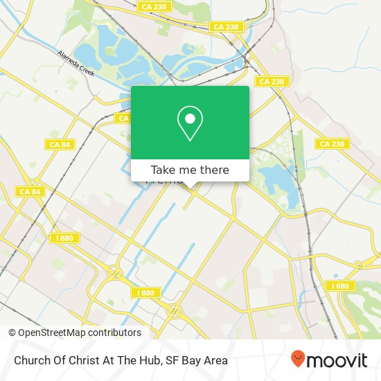 Church Of Christ At The Hub map