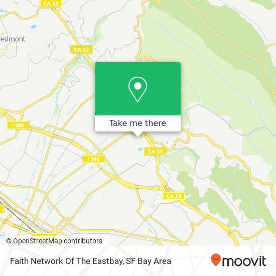 Faith Network Of The Eastbay map