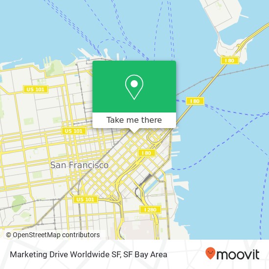 Mapa de Marketing Drive Worldwide SF