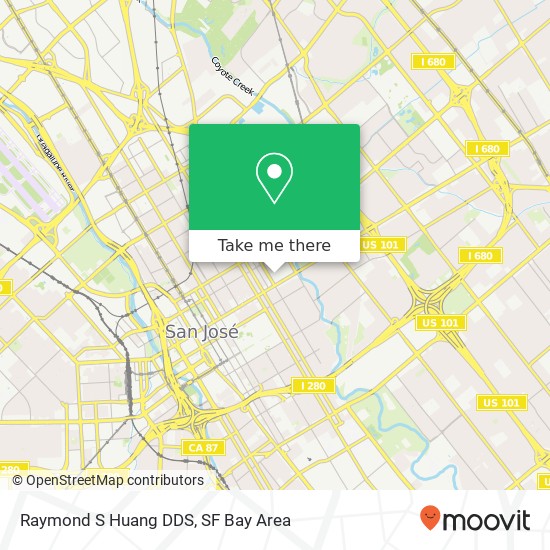 Mapa de Raymond S Huang DDS