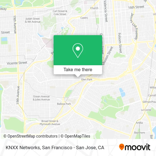 KNXX Networks map