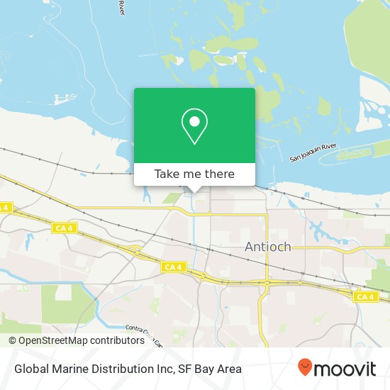Mapa de Global Marine Distribution Inc