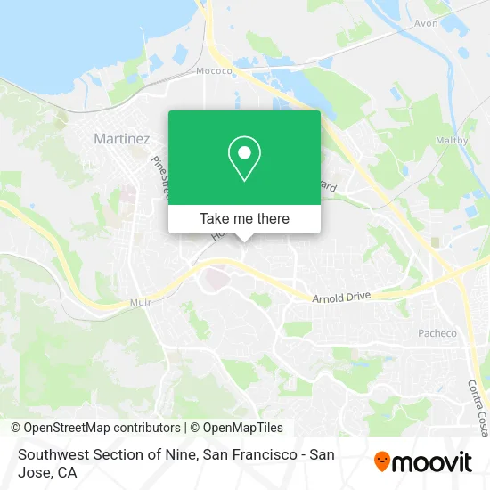 Mapa de Southwest Section of Nine