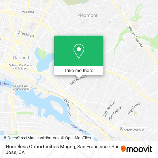 Mapa de Homeless Opportunities Mngng