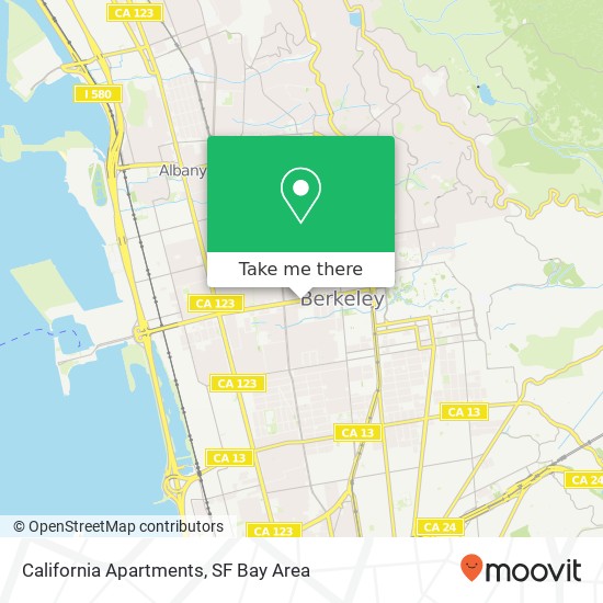 Mapa de California Apartments