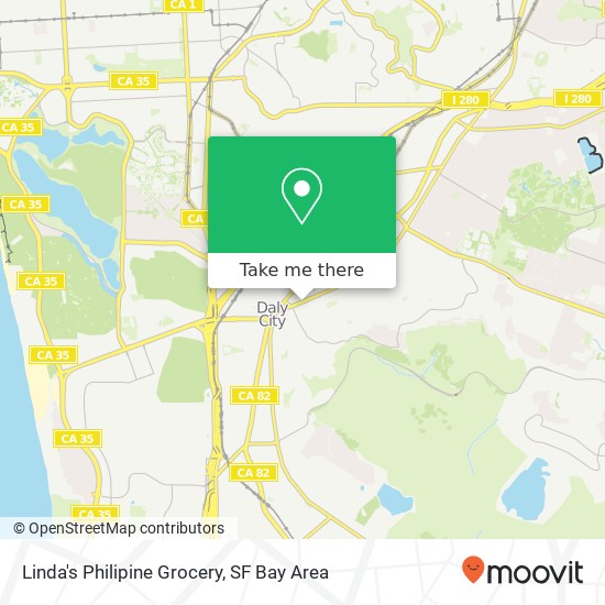 Mapa de Linda's Philipine Grocery