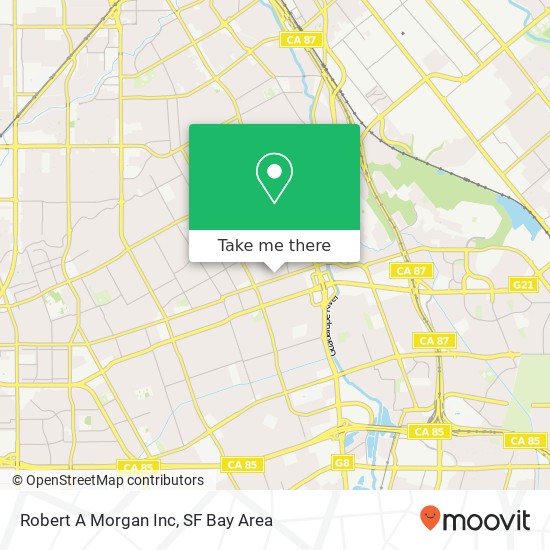 Robert A Morgan Inc map