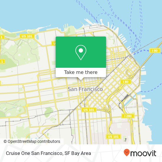 Cruise One San Francisco map