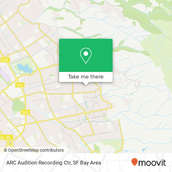 ARC Audition Recording Ctr map